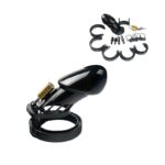 Jaula de Castidad Masculina Noir BON-38