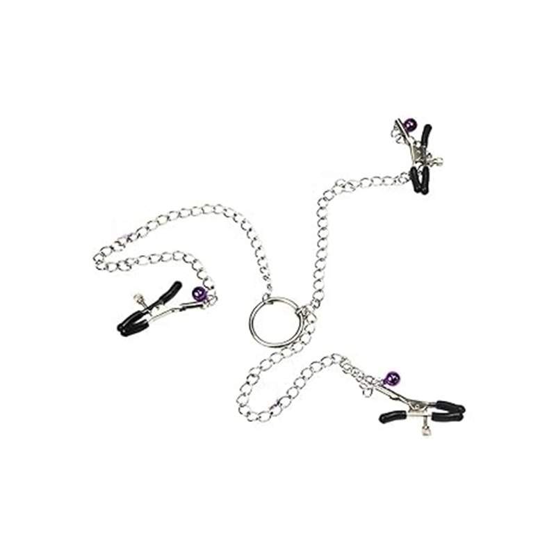 BON-007 Set de Pinzas con Cadena Multi Conexión BDSM BON-09 - Image 1