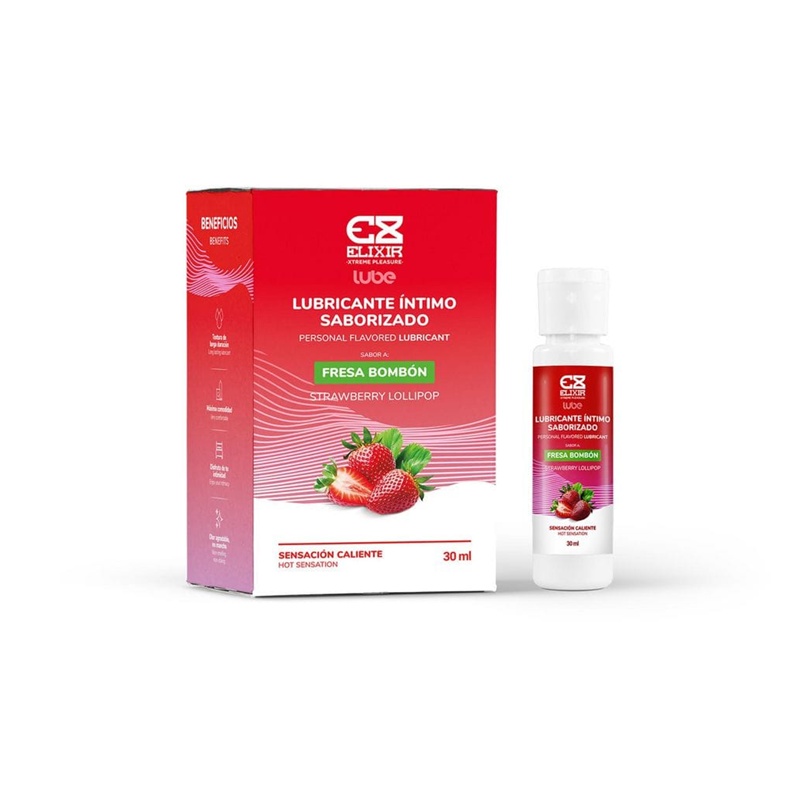 LUB-033 Lubricante Saborizado Elixir – Fresa Bombón x 30 ml LUB-033 - Image 1