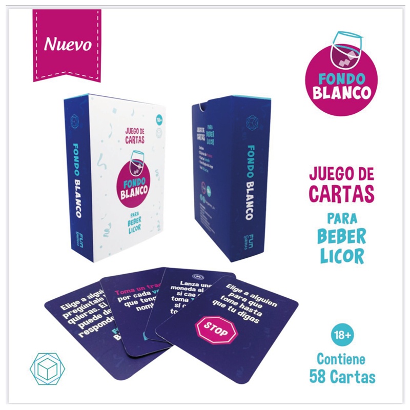 09 Fondo Blanco Juego De Cartas Para Beber Licor JUE-26 - Image 1