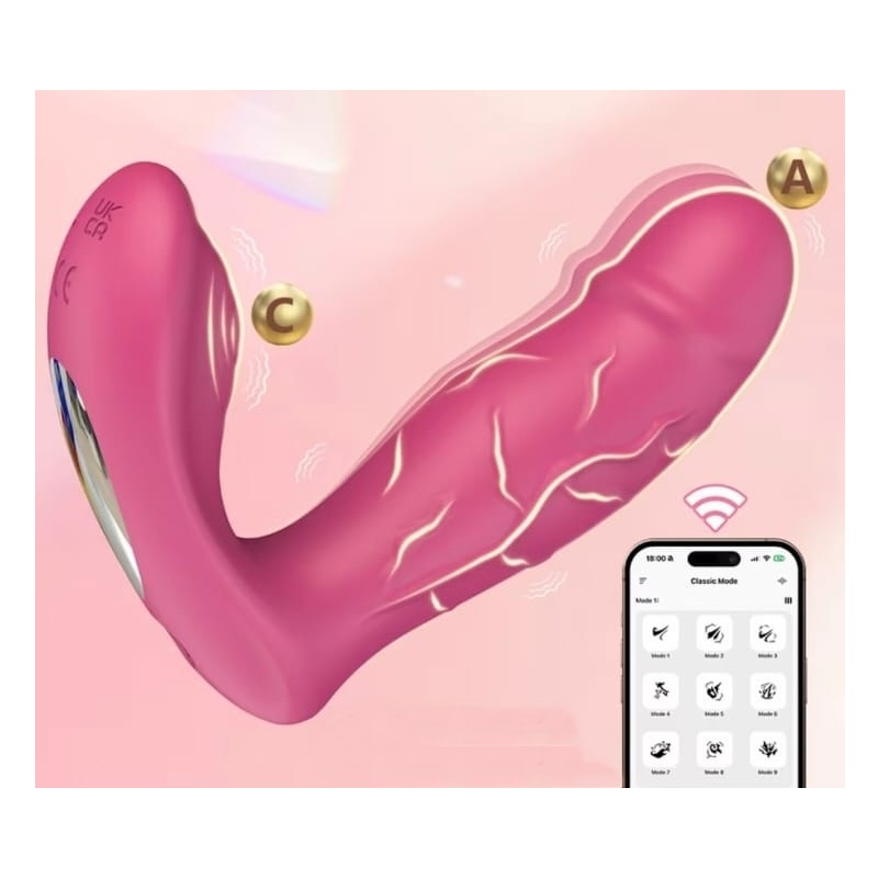 145 Vibrador App Control Doble Estimulación VIB-45 - Image 1