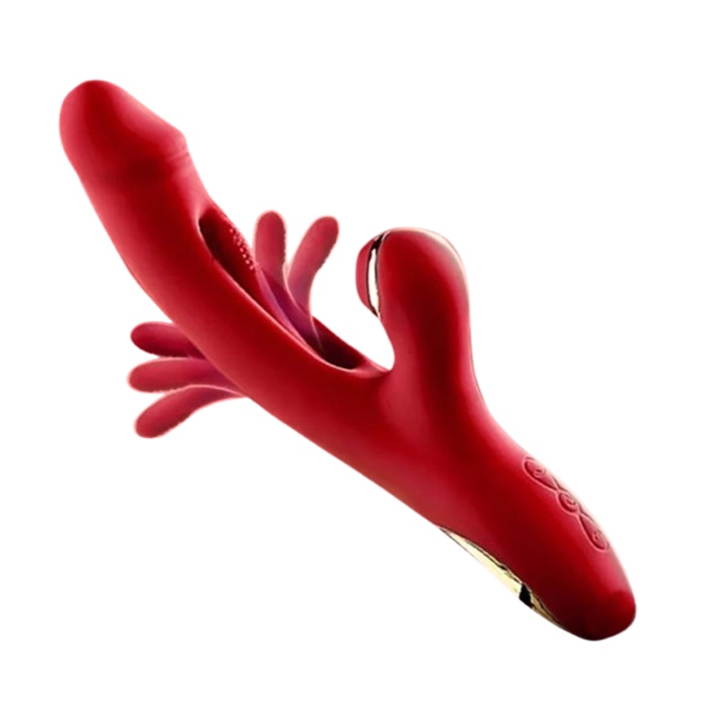 251 Vibrador Conejito Doble Estimulación con Succión y Lengüeta VIB-64 - Image 1