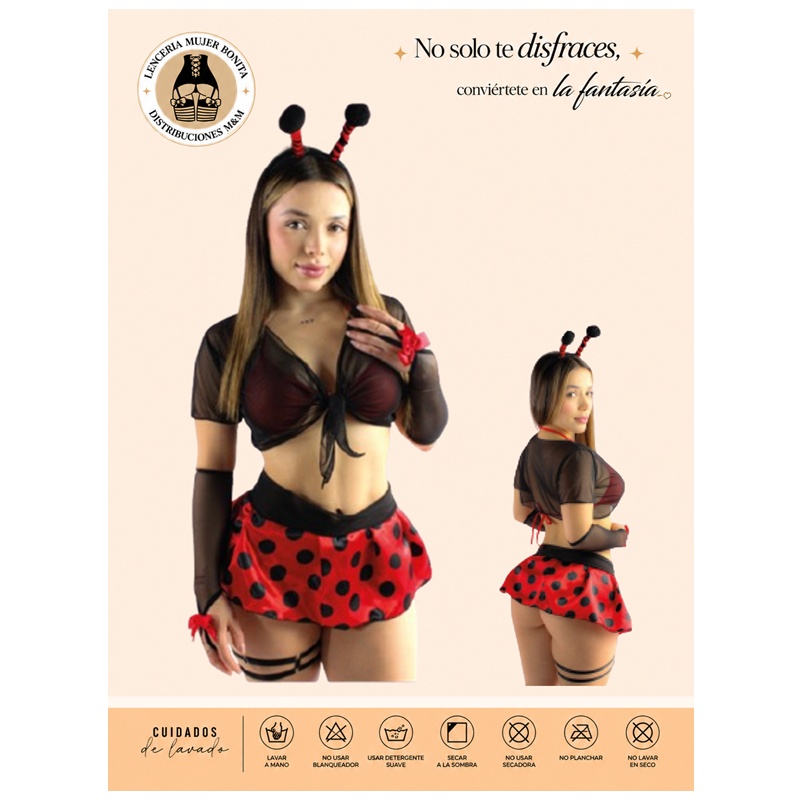 56 Disfraz Sensual Mariquita DFZ-42 - Image 1