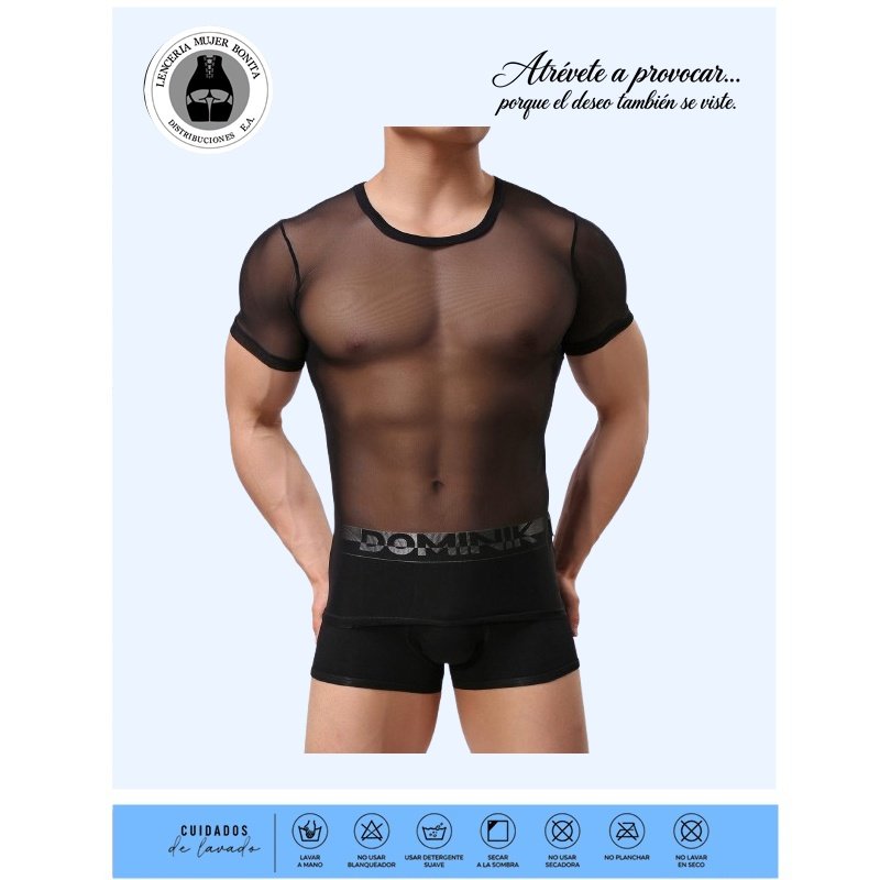 02 Camiseta masculina transparente SPH-22 - Image 1