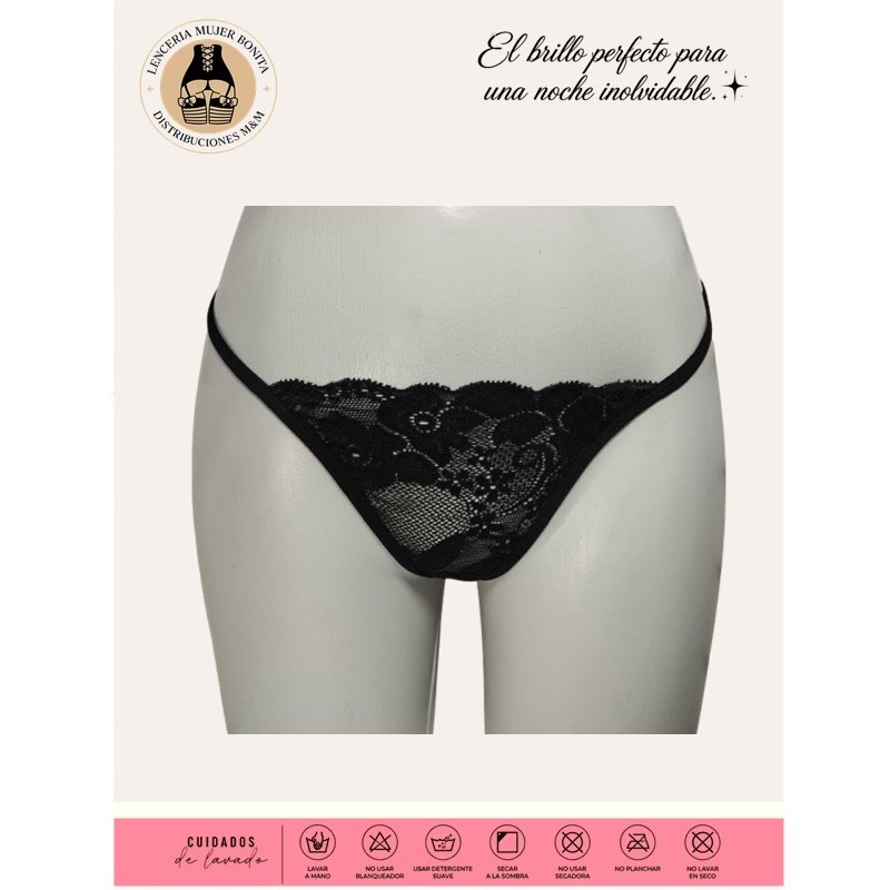 14 Tanga Femenina de Encaje Tipo Hilo TLF-10 - Image 1