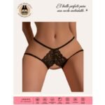 Tanga Femenina de Encaje con Tiras y Moño TLF-09 - Image 3