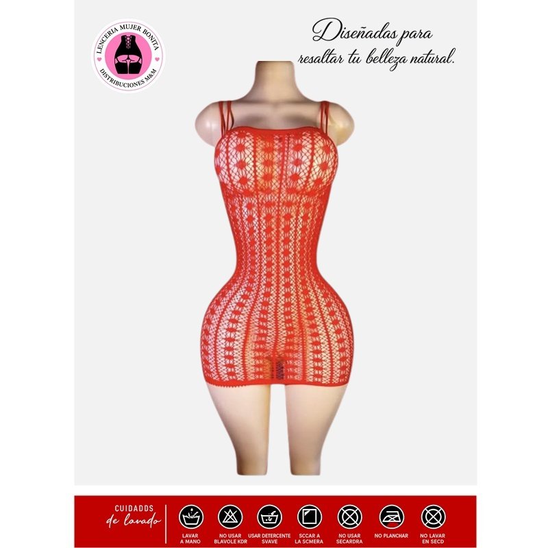 32 Vestido En Malla Scarlet Charm MLL-23 - Image 1